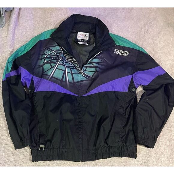 Vintage SPYDER Ski Snowboard Light Jacket Spider Web XL - Picture 3 of 12